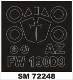 Fw 190D-9 mask für AZmodel 1:72