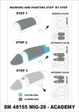 MiG-29A mask für Academy 1:48
