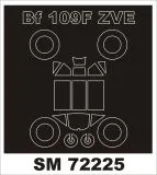 Bf 109F mask für Zvezda 1:72