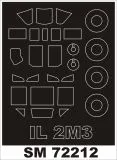 Il-2M3 mask für Tamiya 1:72