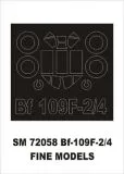 Bf 109F-2/F-4 mask für Fine Molds 1:72
