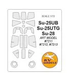 Su-25UB, Su-25UTG, Su-28 mask 1:72 Su-25UB, Su-25UTG, Su-28 mask 1:72
