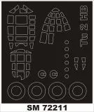 Tu-2 mask for Hobby Boss 1:72