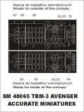 TBM-3 mask für ACM. 1:48 TBM-3 mask für ACM. 1:48