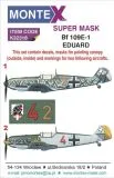 Bf 109E-1 mask + Decals für Eduard 1:32