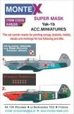 Yak-1b super mask für ACM./ Eduard 1:48