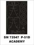 P-51D Mustang mask for Academy 1:72