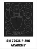 P-39Q/N Aircobra mask for Academy 1:72 P-39Q/N Aircobra mask for Academy 1:72