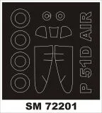 P-51D Mustang mask for Airfix 1:72