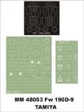 Fw 190D-9 Maxi Mask for Tamiya 1:48