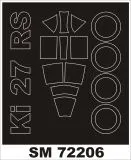 Ki-27b mask for RS models 1:72 Ki-27b mask for RS models 1:72