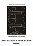 AH-1J Sea Cobra mask for Fujimi 1:48