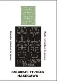 TF-104G mask für Hasegawa 1:48