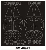 F-106 Delta Dart mask für Trumpeter 1:48