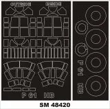 P-61A mask für Hobby Boss 1:48