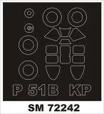 P-51B Mustang mask für KP 1:72