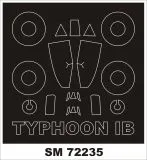 Typhoon Mk.Ib mask for Brengun 1:72 Typhoon Mk.Ib mask for Brengun 1:72