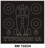 Typhoon Mk.Ia mask for Brengun 1:72 Typhoon Mk.Ia mask for Brengun 1:72