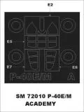 P-40E/M mask for Academy 1:72