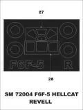 F6F-5 Hellcat mask für Revell 1:72