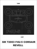 F4U-5 Corsair mask für Revell 1:72