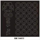 Tu-160 mask für Zvezda 1:144