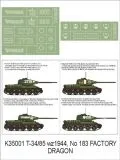 T-34/85 mod. 1944 Factory 183 super mask 1:35 T-34/85 mod. 1944 Factory 183 super mask 1:35