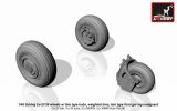 Su-27 late, Su-30 early wheels w/ weighted tires 1:48