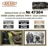 USSR - Russian soldier uniform WW II - 21st century USSR - Russian soldier uniform WW II - 21st century