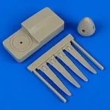 P-51B/C/D Mustang propeller w/tool für Tamiya 1:48