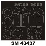 Su-11 mask for Trumpeter 1:48