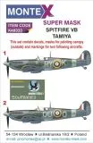 Spitfire Mk.VB Super Mask for Tamiya P.II 1:48 Spitfire Mk.VB Super Mask for Tamiya P.II 1:48