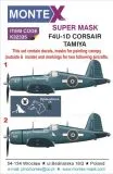 F4U-1D Corsair Super Mask for Tamiya 1:32