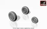 F/A-22 Raptor wheels w/ weighted tires 1:72