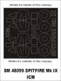 Spitfire Mk.IX mask für ICM 1:48 Spitfire Mk.IX mask für ICM 1:48