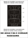 F4U-5 Corsair mask für Hasegawa 1:48