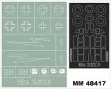Me 262B-1a maxi mask für Hobby Boss 1:48