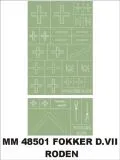Fokker D.VII maxi mask für Roden 1:48