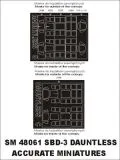 SBD-3/4/5 Dauntless mask for ACC. Miniatures 1:48 SBD-3/4/5 Dauntless mask for ACC. Miniatures 1:48