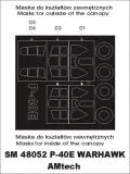 P-40E Warhawk mask for AMT 1:48