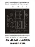 Junkers Ju 87D/G mask for Hasegawa 1:48 Junkers Ju 87D/G mask for Hasegawa 1:48