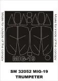 MiG-19 mask for Trumpeter 1:32