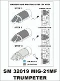 MiG-21MF mask for Trumpeter 1:32
