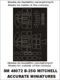 B-25G Mitchell mini mask for ACC.Miniatures 1:48