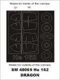 Heinkel He 162 mask für Dragon 1:48