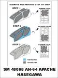 AH-64 mask für Hasegawa 1:48