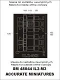 Il-2M3 mask für Acc. M. 1:48 Il-2M3 mask für Acc. M. 1:48
