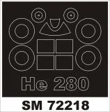 Heinkel He 280 mask für RS Model 1:72 Heinkel He 280 mask für RS Model 1:72