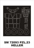 PZL P-23 Karas mask für Heller 1:72