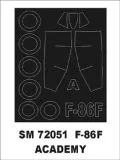 F-86E Sabre mask for Academy 1:72